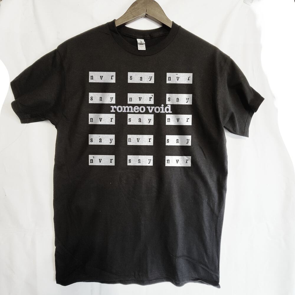romeo Void band t shirt  Size Medium Black